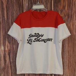Red and White Graphic Tee